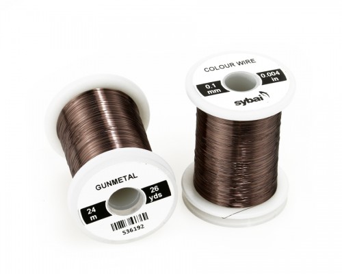 Colour Wire, 0.1 mm, Gunmetal